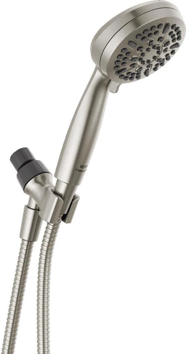 Main image of Delta Faucet 5-Setting Handheld Shower Head, Brushed Nickel Shower Head with Hose, Showerheads & Handheld Showers, Handheld Shower Heads, Detachable Shower Head 1.75 GPM, Brushed Nickel 75511SN