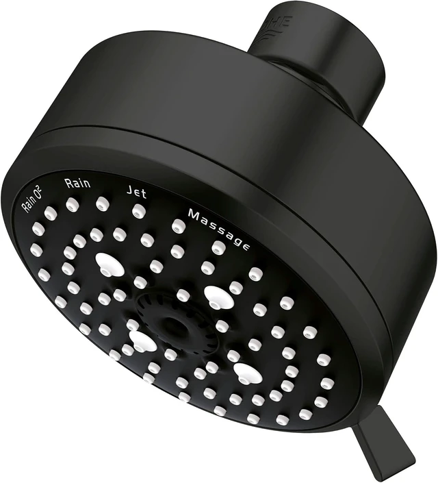Alt view image 7 of 7 - GROHE 26043001 Tempesta Cosmopolitan Fixed 4-Setting Shower Head, Rain O2 Rain Massage Jet Settings, Starlight Chrome