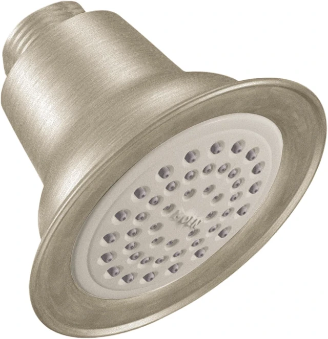 Main image of Moen Eco-Performance One-Function Shower Head, Brushed Nickel, 6303BN
