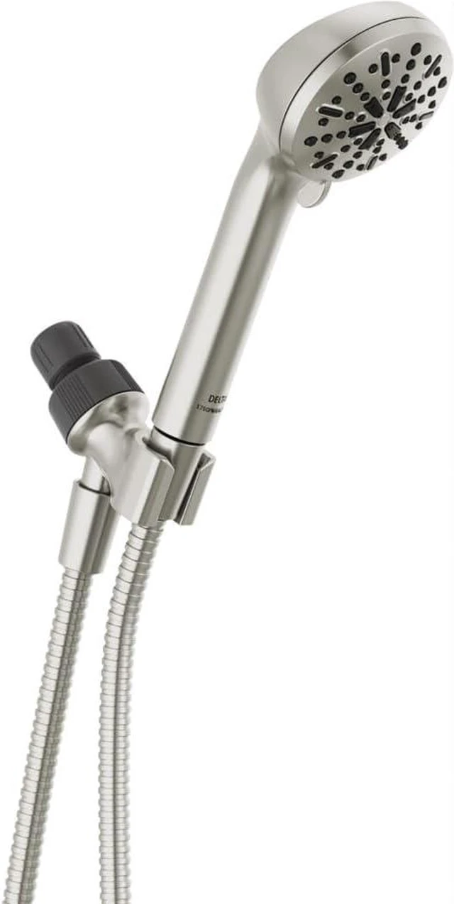 Main image of Delta Faucet 4-Spray Handheld Shower Head, Brushed Nickel Shower Head with Hose, Showerheads & Handheld Showers, Handheld Shower Heads, Detachable Shower Head 2.5 GPM, Brushed Nickel 75413DSN