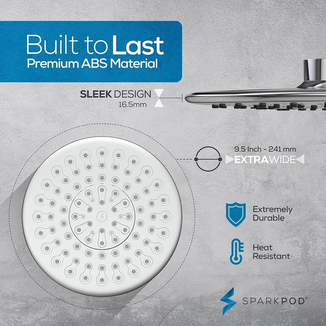 Alt view image 5 of 7 - SparkPod Luxury Filtered Shower Head, 23-Stage, 9.5" Round, Polished Chrome