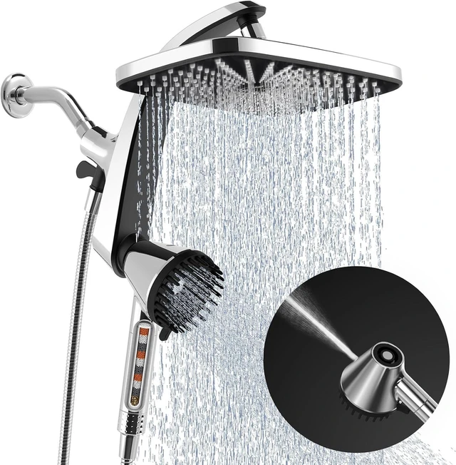 Main image of Shower Head with Handheld - High Pressure Handheld Filtered Showerhead