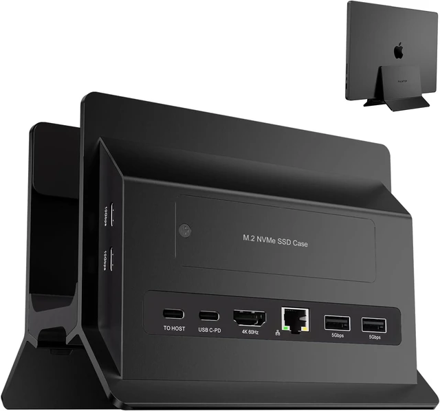 Main image of Vertical MacBook Docking Station Docking Station with M.2 NVMe case