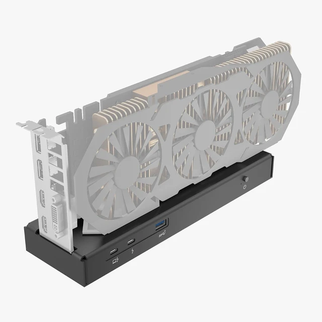 Main image of Mini eGPU Enclosure Compatible with Thunderbolt 3/4, USB4 40Gbps External GPU Dock Station, Compatible with AMD PCIe, PD 85W Charging Support, Daisy Chain, DC/ATX/SFX Support
