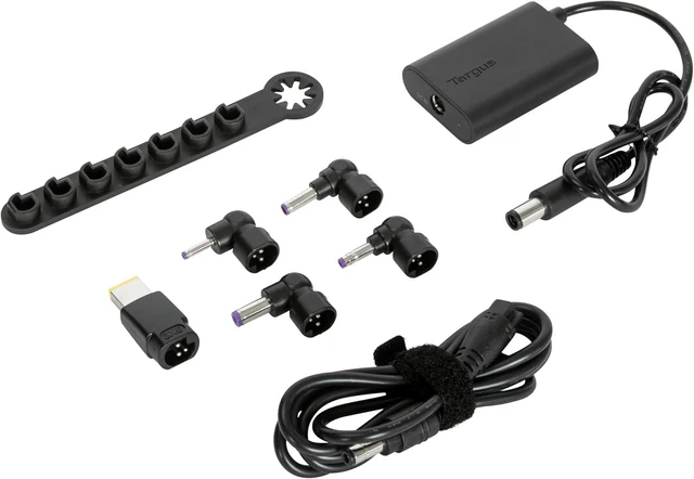 Main image of Targus Legacy 65W DC Power Splitter for DOCK310, DOCK315 with Tips and tip Storage bar(ACA48GLZ), Black, One Size, Regular