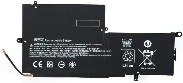 Main image of 11.4V 56WH PK03XL 88237-2C1 789116-005 HSTNN-DB6S TPN-Q157 Laptop Battery Compatible with HP Spectre 13 13-4000 13-4100 13-4200 13-4005dx 13-4003dx 13-4001dx 13-4010ca Pro x360 G1 7
