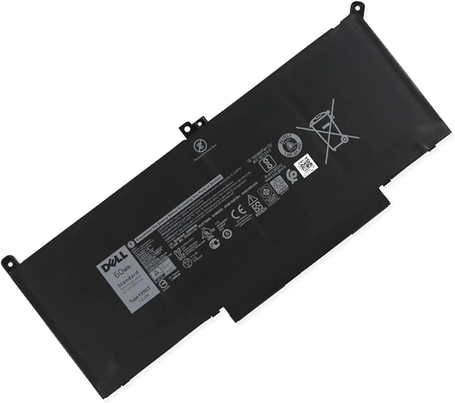 Main image of F3YGT Notebook Battery 7.6V 60Wh 6710mAh for Dell Latitude 12 7000 7280 7290/13 7000 7380 7390/14 7000 7480 7490/ E7480 E7280 Series Replacement for DM3WC 0DM3WC 2X39G