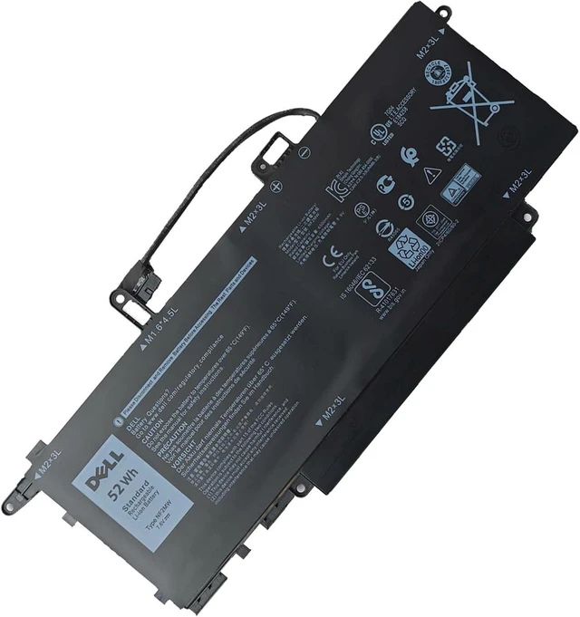 Main image of DELL NF2MW Laptop Battery for Dell Latitude 7400 2-in-1 Latitude 9410 2-in-1 Series Notebook NF2MW P110G P110G001 7146W 85XM8 085XM8 08W3YY 0C76H7 C76H7 2K0CK GJD1V 0G8F6M 7.6V 52Wh 6500mAh 4-Cells