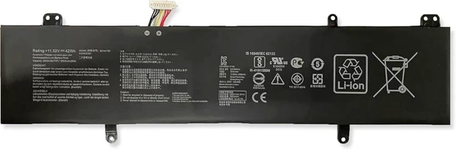 Main image of B31N1707 B31N1707-1 3ICP5/57/81 Laptop Battery Replacement for Asus VivoBook S14 S410UQ S410UN S41OUN S4100VN8550U S4100V S4200U S4100V X411UA X411UA-1A X411UF X411UN Series (11.55V 42Wh)