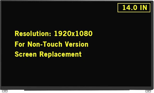 Main image of 14.0" New Screen Replacement for Dell Latitude 7490 7480 KGYYH 48DGW 6HY1W FHD 1920x1080 30Pin Non-Touch Screen LED LCD Display Panel