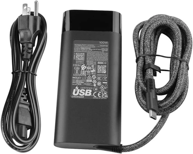 Main image of 100W Charger for HP Spectre x360 2-in-1 16 16-aa0000 16-aa0097nr 16-aa0047nr Pavilion Plus 14t-ew100 14-ew 14-ew1000 14z-ey000 16-af Envy 17-cw 17-da0097nr TPN-DA32 N56858-003 N57045-001