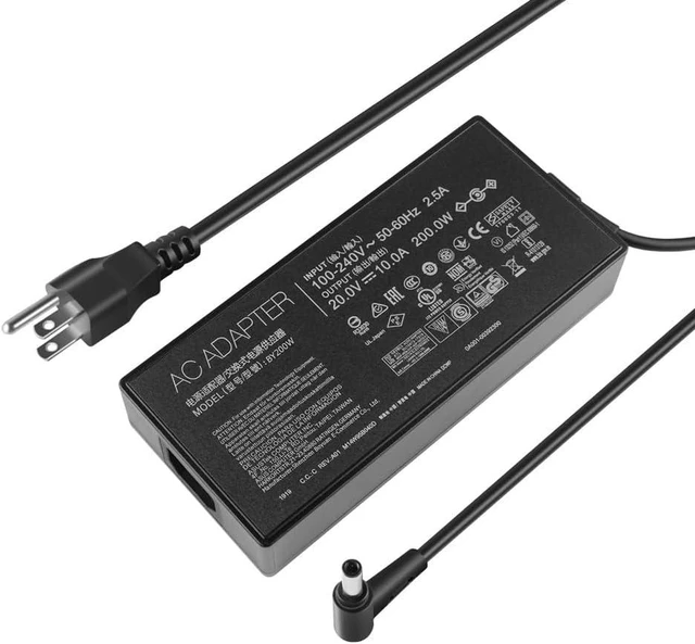 Main image of 200W AC Charger Adapter ADP-200JB D ADP-200JB DA Compatible with Asus TUF Gaming A15 F15 F17 ROG Zephyrus G15 GA503QM GA503QR GA503QS TUF Dash F15 FX517ZR FX517ZM Power Supply Adapter Cord