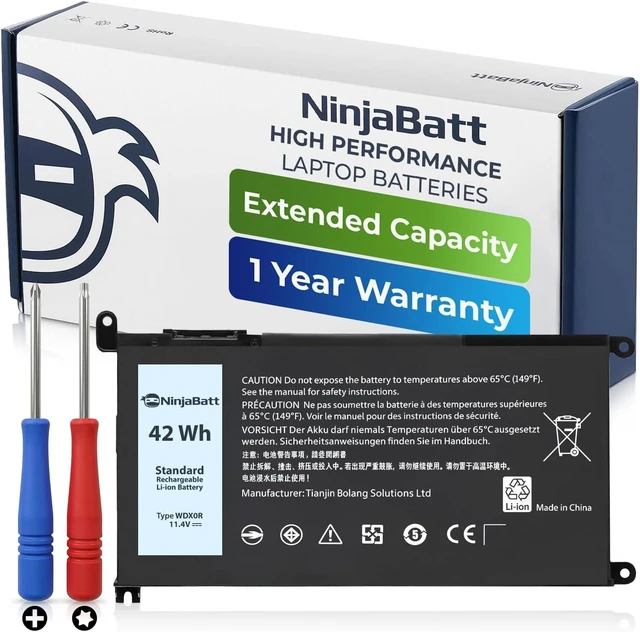 Main image of NinjaBatt WDX0R 42Wh Battery for Dell Inspiron 15 5570 5579 7569 7579