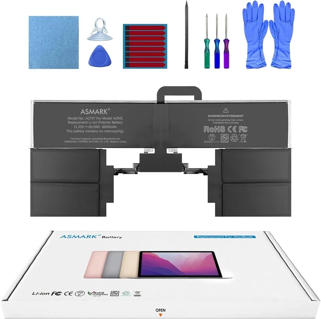 Main image of ASMARK Replacement Battery for MacBook Air A2941 M2, 15-Inch, 2023