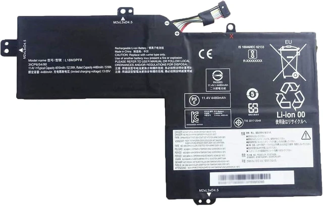 Main image of 11.4V 52.5Wh L18M3PF8 L18L3PF4 Batería de Repuesto para computadora portátil Compatible for Lenovo IdeaPad S540-15IML S540-15IWL Series