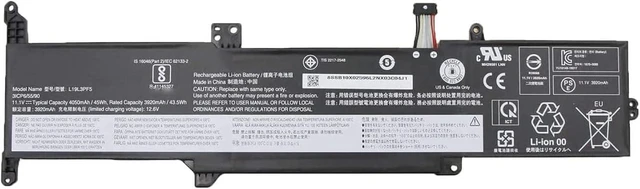 Main image of 11.1V 45Wh L19L3PF5 L19D3PF5 5B10X02607 5B10X02599 L19C3PF7 Compatible for Lenovo IdeaPad 3-14ADA05 3-14ARE05 3-14IIL05 3-14IML05 3-15ARE05 3-15IIL05 3-15IML05 Series