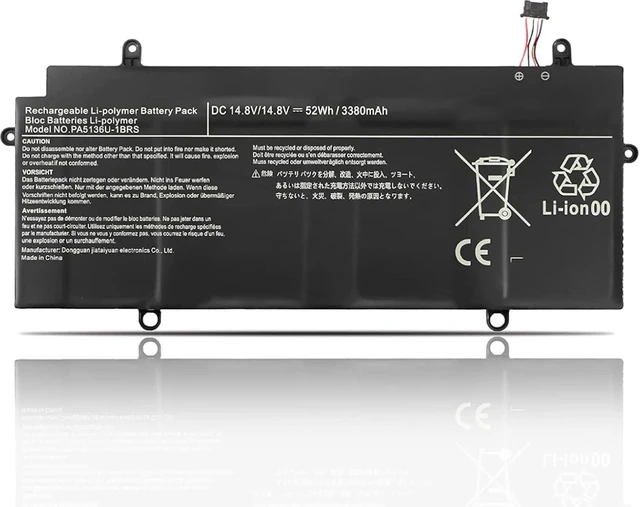 Main image of 14.8V 52Wh PA5136U-1BRS Compatible for Toshiba Portege Z30-A Z30-B Z30-C Z30T-A Z30T-B Z30T-C Z30-A-1FD 1D6 1G6 13W 13E 13L 13G 13K 10W 10P 10Z 1DU Z30-A1301 Series