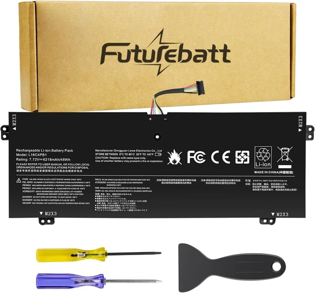 Main image of Futurebatt L16C4PB1 L16L4PB1 Laptop Battery Replacement for Lenovo Yoga 720-13IKB 730-13IKB 730-13IWL Series L16M4PB1 5B10M52738 5B10M52739 5B10M52740 5B10Q38237 5B10Q38238