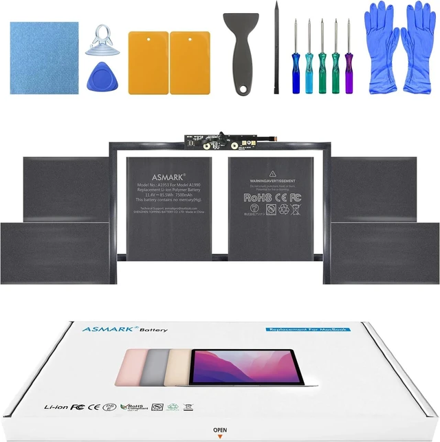 Main image of ASMARK Battery Replacement for MacBook Pro A1990(2018, 2019) 15-inch