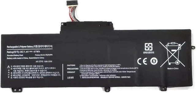 Main image of 7.4V 6340mAh 47Wh 1588-3366 AA-PBZN6PN BA43-00315A Compatible for Samsung 350U2B NP350U2B 350U2B-A01 350U2B-A04 350U2A NP350U2A 2A-A01 Series