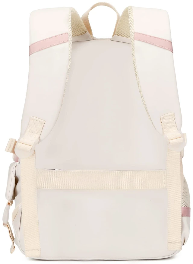Alt view image 4 of 7 - School Backpack for Girls Backpack with Lunch Box Teen Girl Backpack Set Cute School Bag Bookbag for Teen Girls (White)
