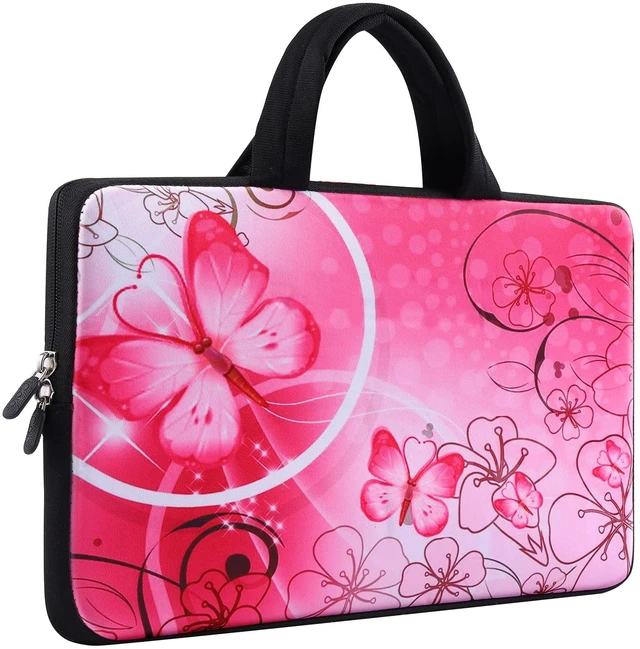 Main image of 14 15 15.4 15.6 inch Laptop Handle bag Computer Protect Case Pouch Holder Notebook Sleeve Neoprene Cover Soft Carring Travel Case for Dell Lenovo Toshiba HP Chromebook ASUS Acer Pink ICB-10