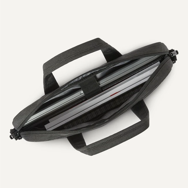 Alt view image 3 of 5 - 15.6-Inch Laptop Bag for Women and Men, Computer and Tablet Messenger Bag, Black