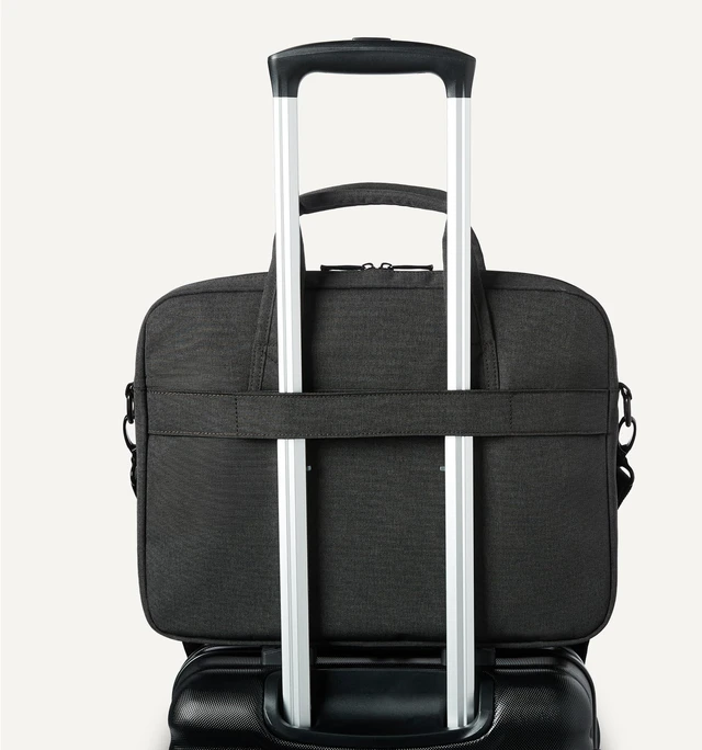 Alt view image 4 of 5 - 15.6-Inch Laptop Bag for Women and Men, Computer and Tablet Messenger Bag, Black
