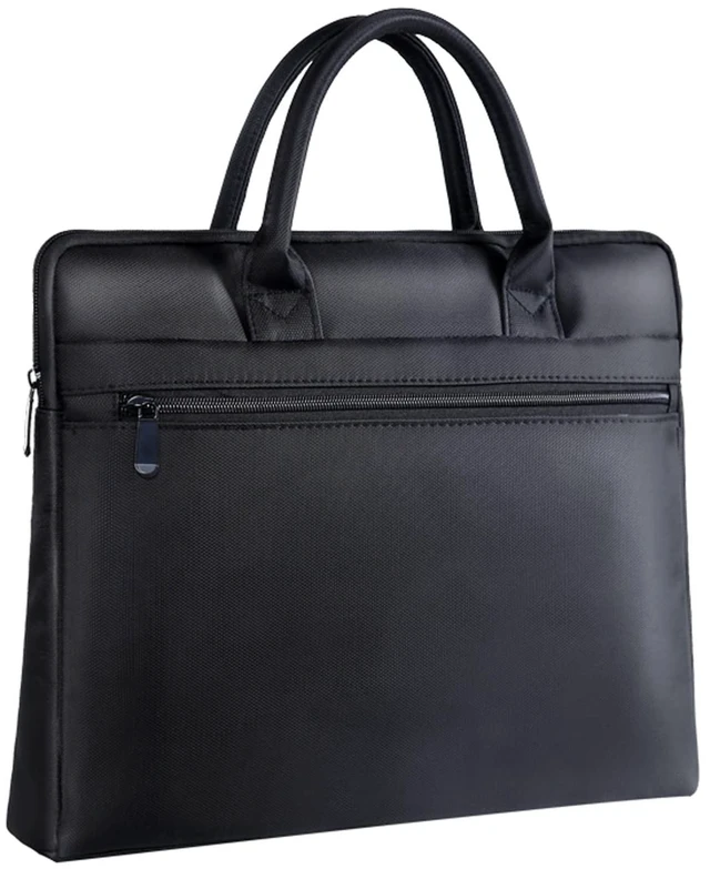 Main image of Waterproof Oxford Handle Document Bag Briefcase for Men File Tote Bag for Carrying Paper Files Black (Black)