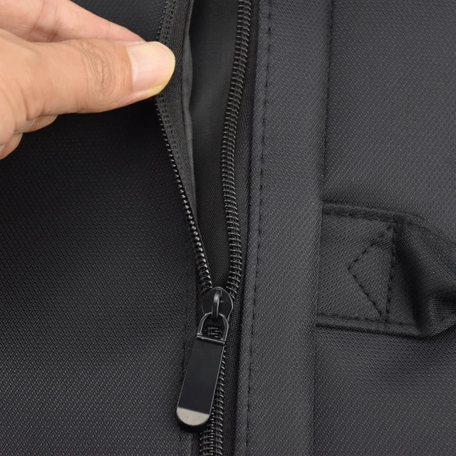 Alt view image 5 of 7 - Waterproof Oxford Handle Document Bag Briefcase for Men File Tote Bag for Carrying Paper Files Black (Black)