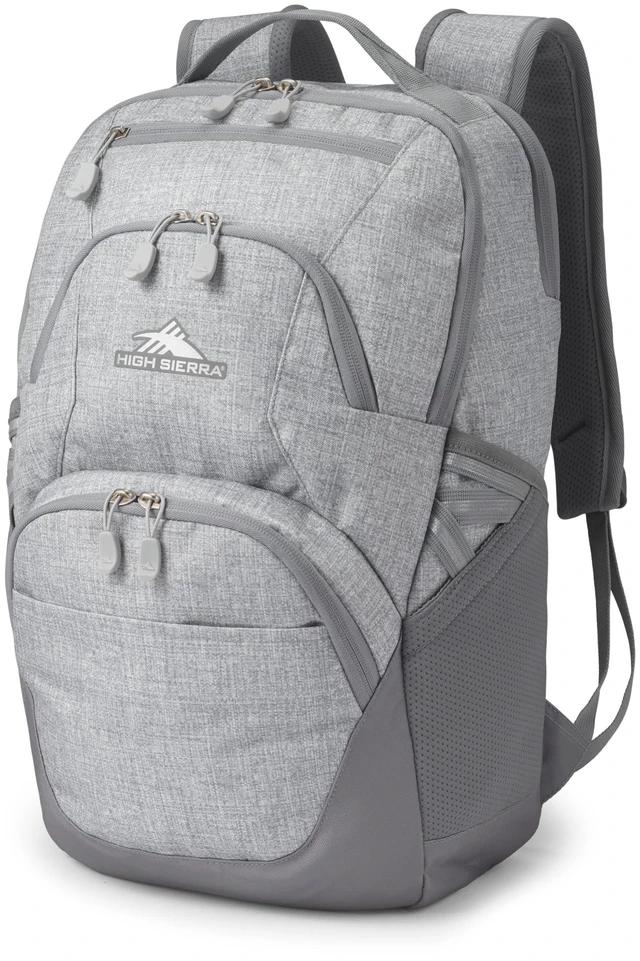 Main image of Swoop SG Backpack, Travel or Work Laptop Bookbag with Drop Protection Pocket, and Tablet Sleeve, One Size, Silver Heather