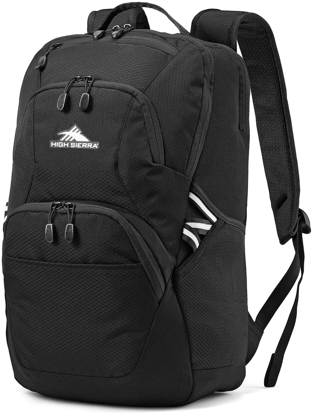 Main image of Swoop Backpack with Laptop Pocket + Tablet Sleeve, Fits most 17 Laptops, 30L, Black