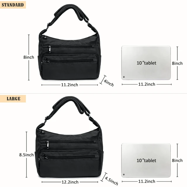 Alt view image 4 of 7 - Crossbody Bag for Women Waterproof Messenger Shoulder Bag Casual Nylon Purse Handbag Multi Pocket Lightweight Travel Bag