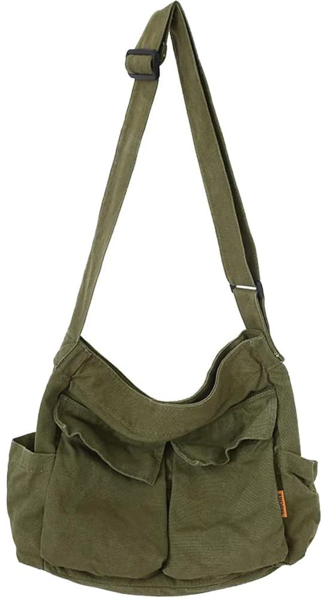 Main image of Messenger Bag Large Hobo Crossbody Bag with Multiple Pockets Casual Shoulder Tote Bag for Women and Men