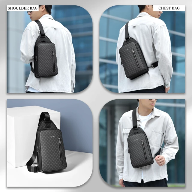 Alt view image 2 of 6 - sling Backpack for Men Chest Bag Crossbody Shoulder Bags Travel Hiking Bag Purse for Men with Water Resistant