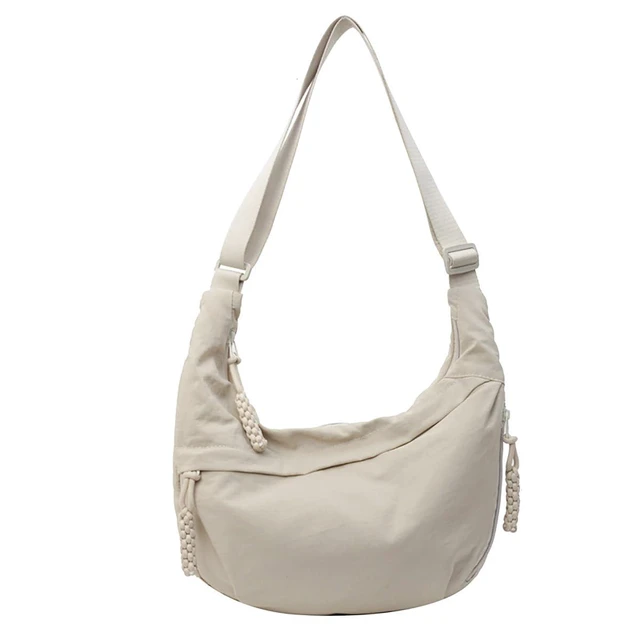 Main image of Crossbody Bags for Women Nylon Travel Luna Hobo Bag Dumpling Purse | Medium Size Women's Shoulder Hobo Bag with Multi Pockets for Everyday and Traveling Roomy Light weight Nylon Crossbody Purses