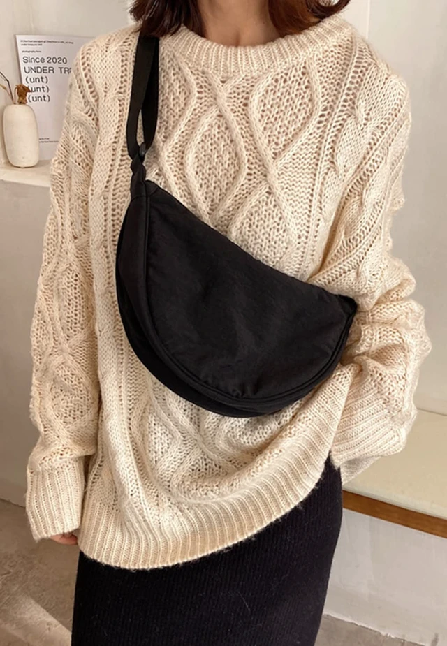 Alt view image 3 of 7 - Bag Hobo Sling Crescent Bags Women Men Trendy Small Shoulder Bag Purse Dumpling Casual Handbag Adjustable Strap