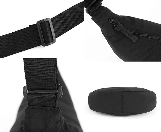 Alt view image 7 of 7 - Bag Hobo Sling Crescent Bags Women Men Trendy Small Shoulder Bag Purse Dumpling Casual Handbag Adjustable Strap