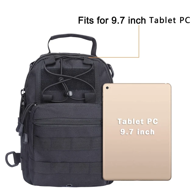 Alt view image 3 of 6 - Outdoor Tactical Bag Backpack, Military Sport Bag Pack Sling Shoulder Backpack Tactical Pack for Every Day Carry