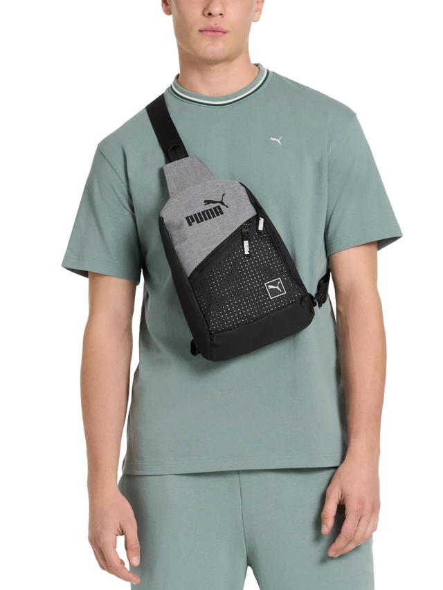 Alt view image 5 of 6 - EVERCAT SIDEWALL SLING BACKPACK,Black/Silver,One Size | Adjustable Strap and Zip Pockets