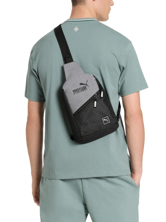 Alt view image 6 of 6 - EVERCAT SIDEWALL SLING BACKPACK,Black/Silver,One Size | Adjustable Strap and Zip Pockets