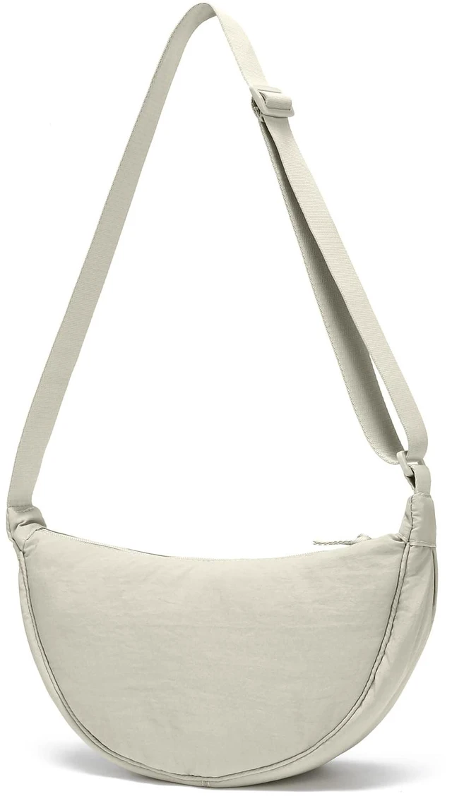 Main image of Crescent Bag for Women Small Sling Crossbody Nylon Bag | Round Mini Shoulder Bag for Travel, Casual Fanny Pack with Half Moon Shape