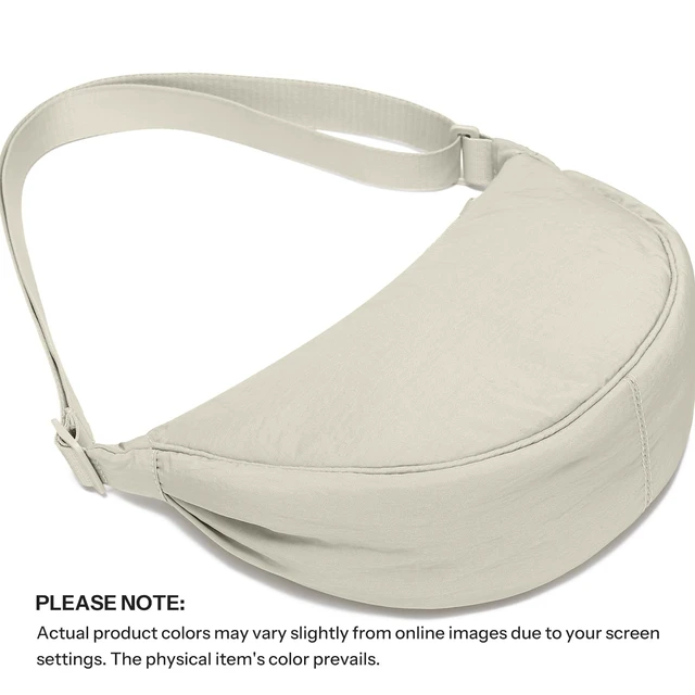 Alt view image 7 of 7 - Crescent Bag for Women Small Sling Crossbody Nylon Bag | Round Mini Shoulder Bag for Travel, Casual Fanny Pack with Half Moon Shape