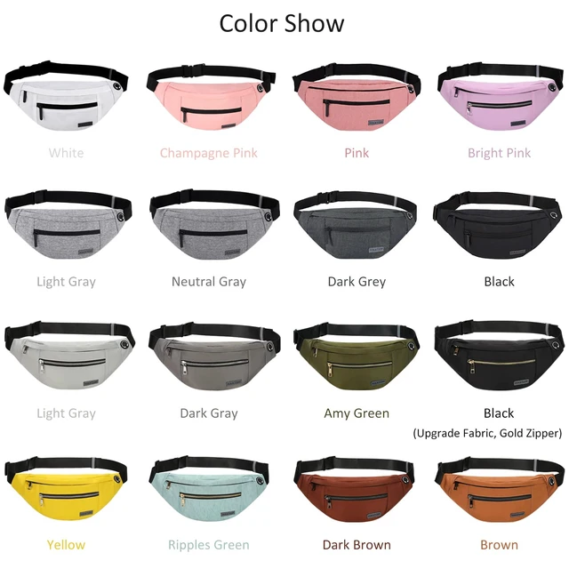 Alt view image 6 of 7 - Crossbody Fanny Pack Women Men Shoulder Sling Bag Carrying All Phones | 4-Zipper Pockets,Polyester,Versatile,Gifts for Enjoy Sports Festival Workout Traveling Running Casual Hands-Free Waist Pack