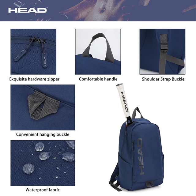 Alt view image 7 of 7 - Mens Gym Backpack Fits 15.6 Laptop for Tennis Sport Work Daily | Waterproof lightweight tennis backpack fits rackets, Pickleball, for Men, with bottle holder & front pocket