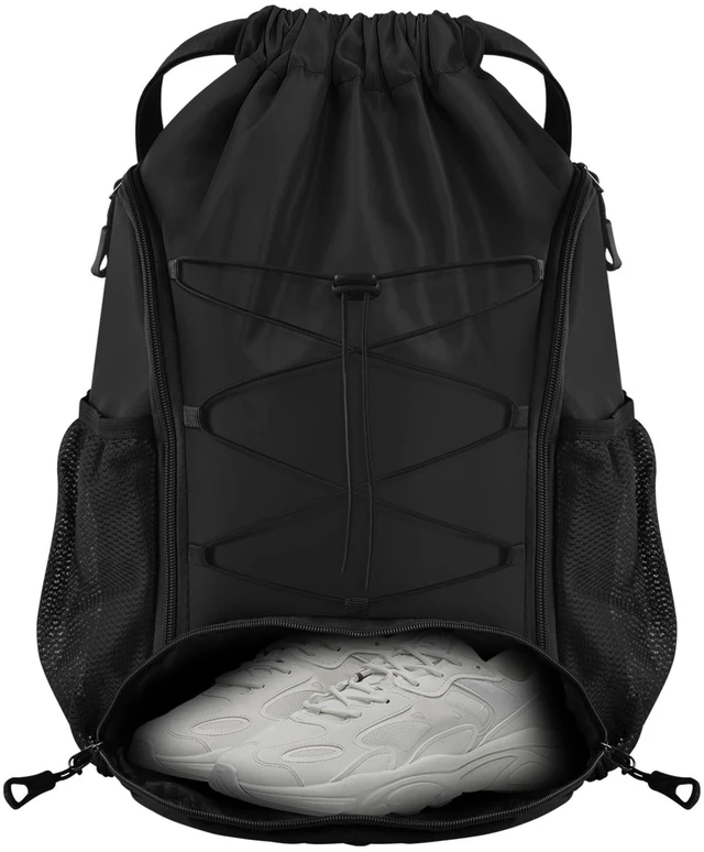 Main image of Soccer Bags, Football Backpack, Volleyball Bag | Drawstring Soccer Backpack with Ball and Shoe Compartment