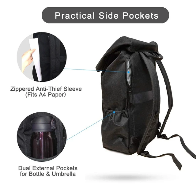 Alt view image 4 of 7 - Rucksack Backpack for Travel College Hiking Camping Large Outdoor men women large lightweight Daypack