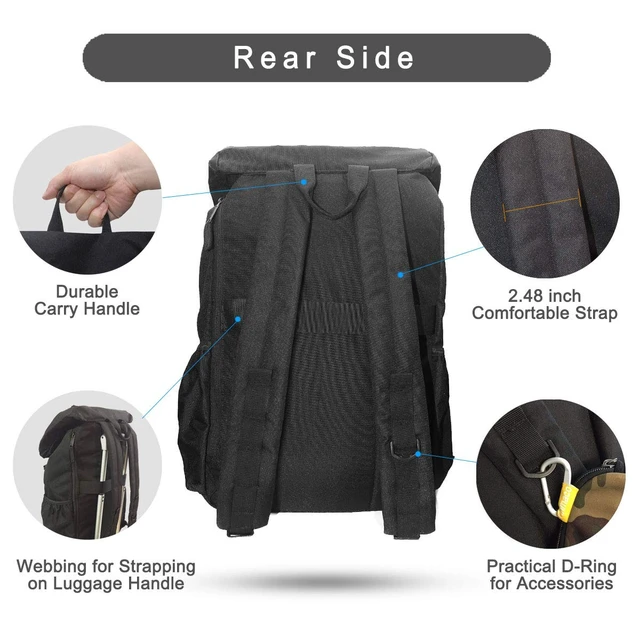 Alt view image 3 of 7 - Rucksack Backpack for Travel College Hiking Camping Large Outdoor men women large lightweight Daypack