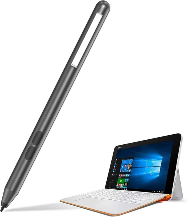 Main image of Core Tech Active MPP Stylus Pen for Compatible ASUS Touchscreen Laptops, 1024 Pressure Levels, Palm Rejection, AAAA Battery Included, Gray