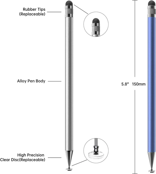 Alt view image 2 of 7 - CORE TECH Premium Stylus Pen for Cell Phones, High-Precision Touch Screen, Universal Design, Lightweight and Durable for Daily Use, 5-Pack, Compatible with Apple Pencil 1st Generation